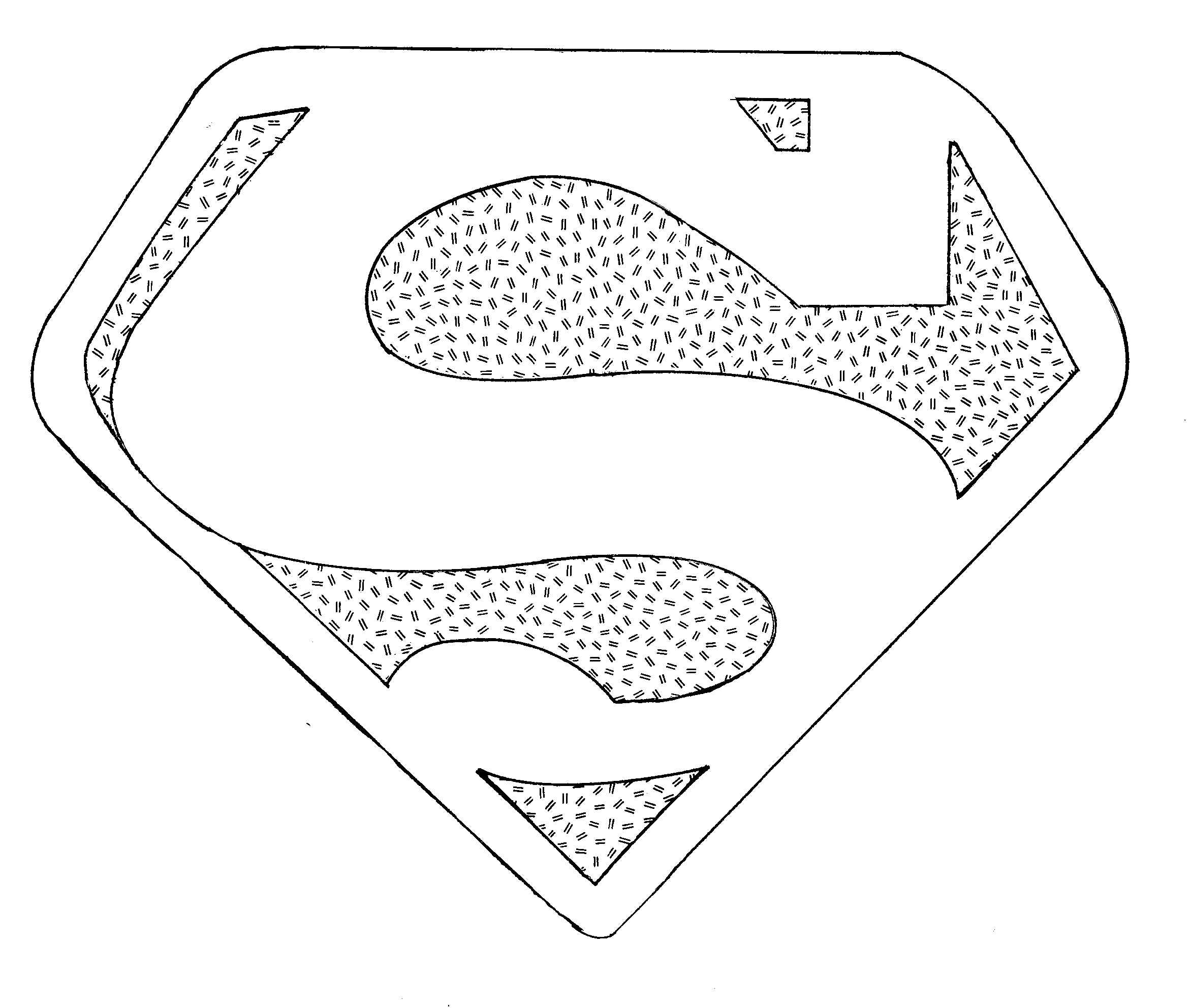 Superman Symbol Coloring Pages