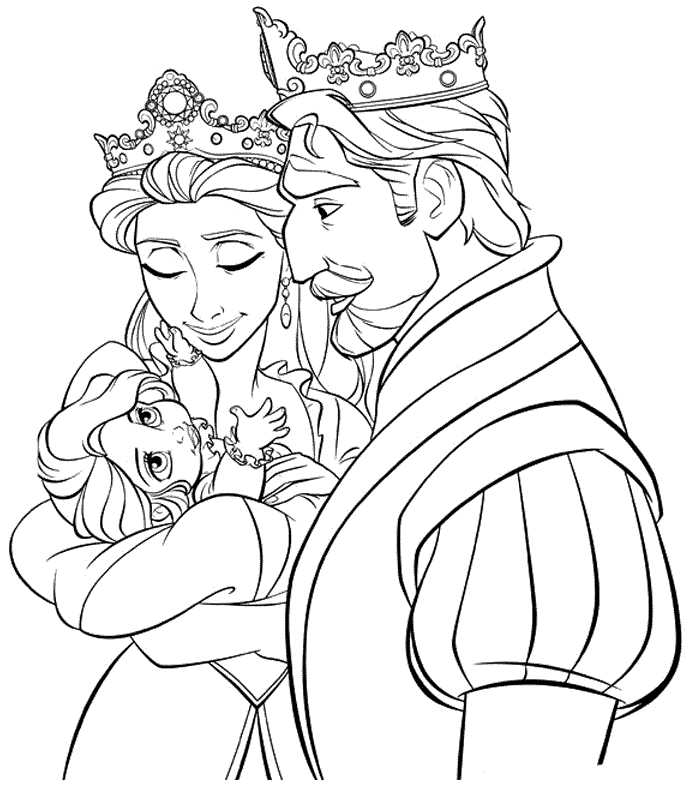 tangled coloring pages online - photo #13