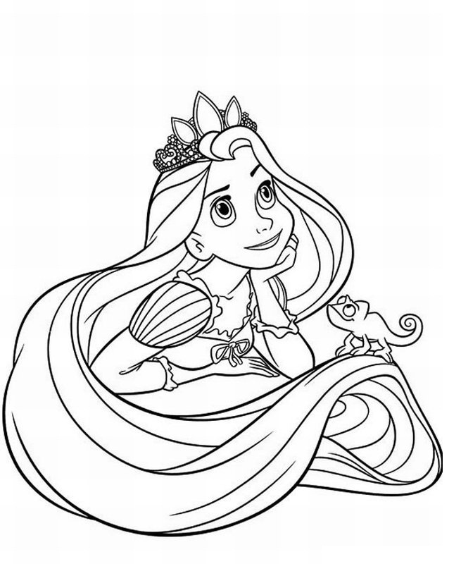 tangled rapunzel coloring pages to print - photo #14