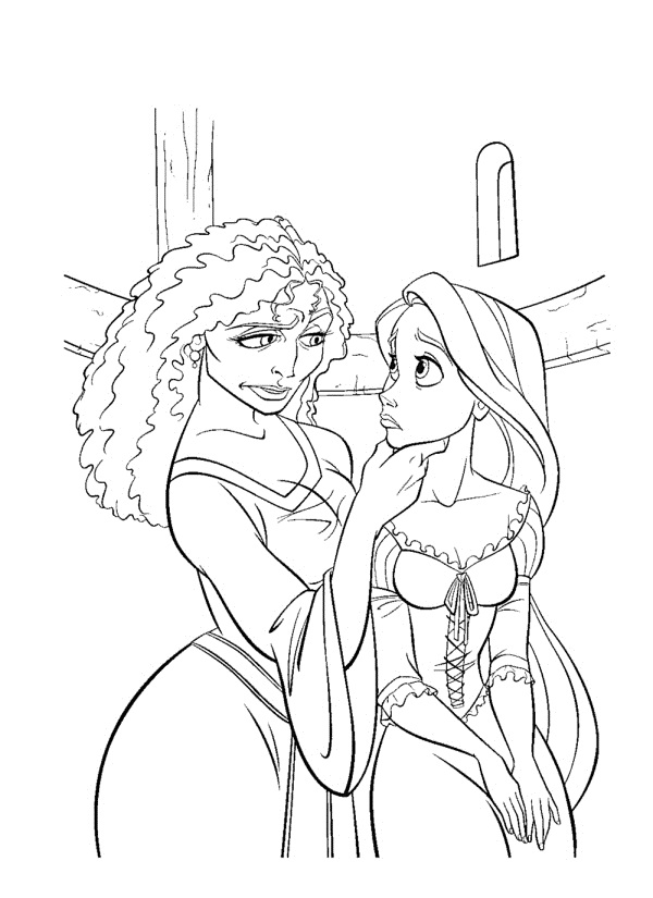 tangled poster coloring pages - photo #41