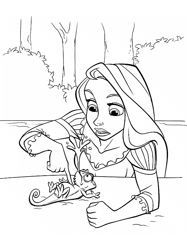 tangled coloring pages free to print - photo #49