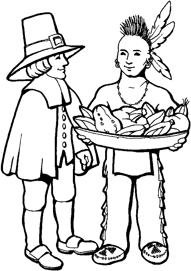 thanksgiving children coloring pages - photo #41