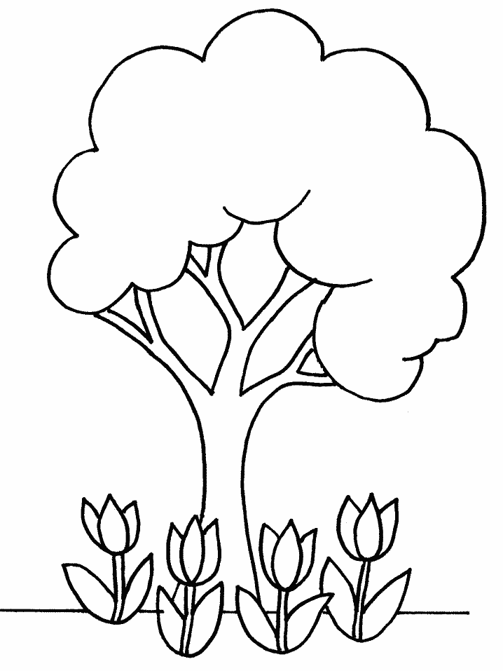 images of trees coloring pages - photo #7