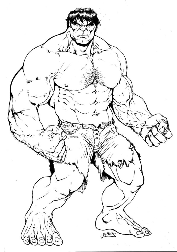 Hulk Coloring Pages Kidsuki