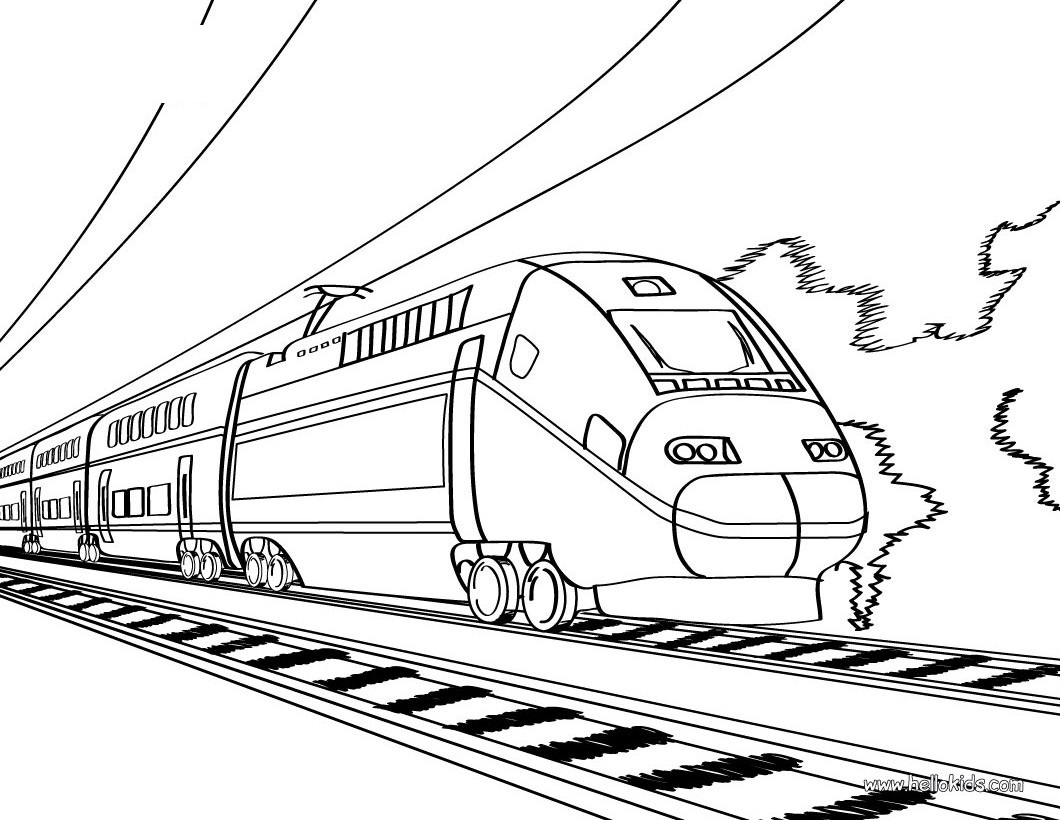 Free Printable Train Coloring Pages For Kids