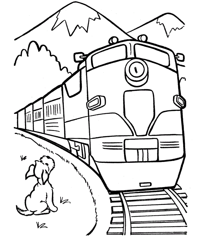 railroad coloring pages - photo #1