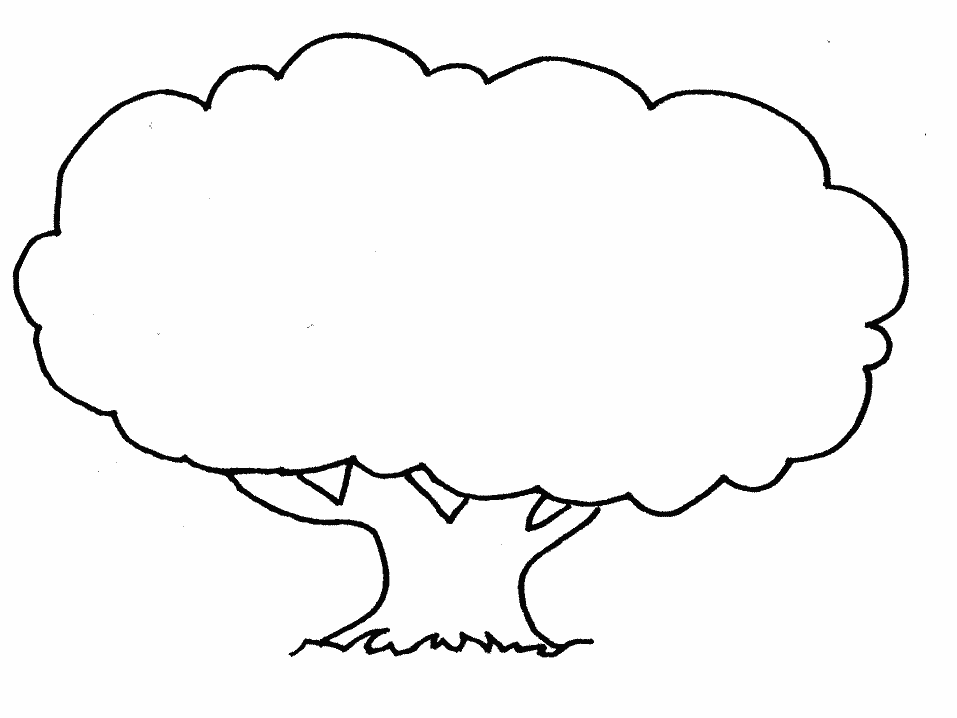 simple tree coloring pages - photo #30