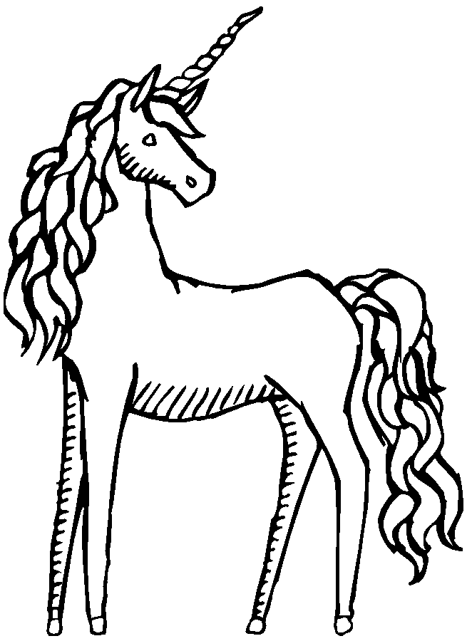 unicorn coloring pages images - photo #5
