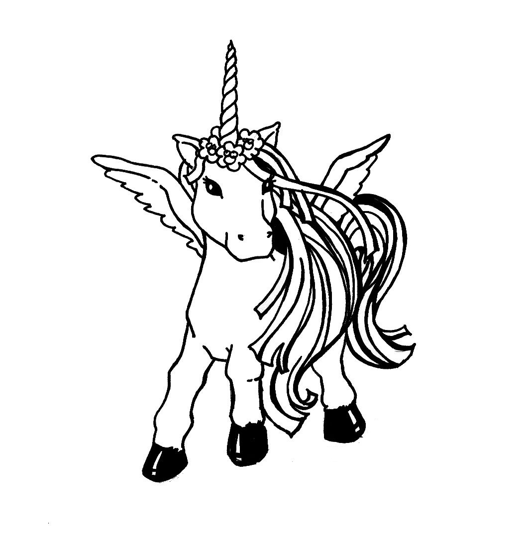 images of unicorns coloring pages - photo #6