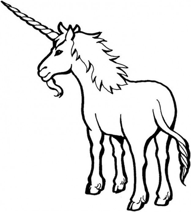 unicorn coloring pages for preschoolers - photo #23