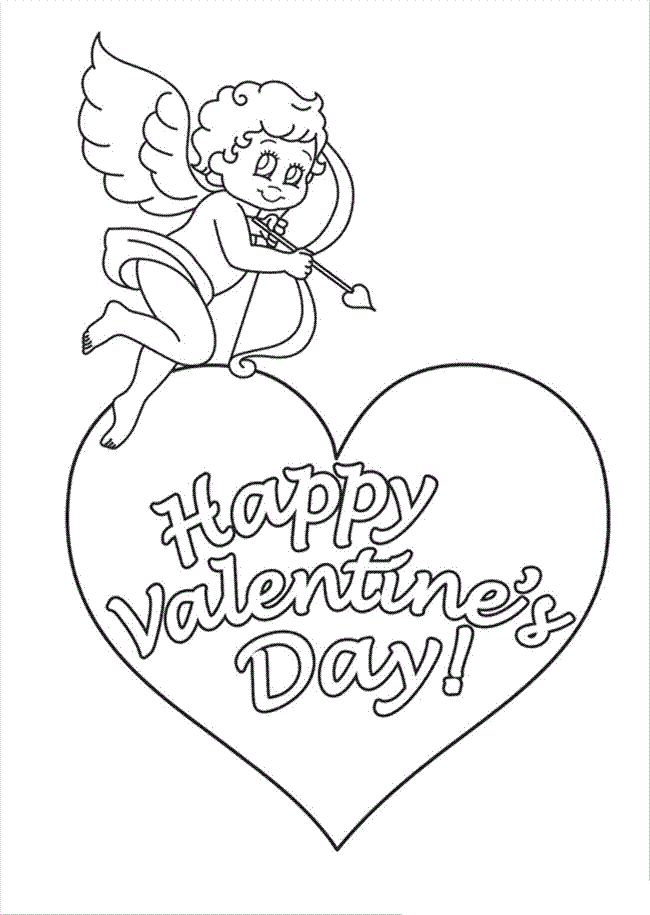 valentines coloring pages for kids - photo #23