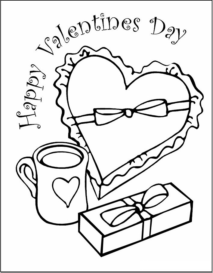 valentine coloring pages for kids to print - photo #26