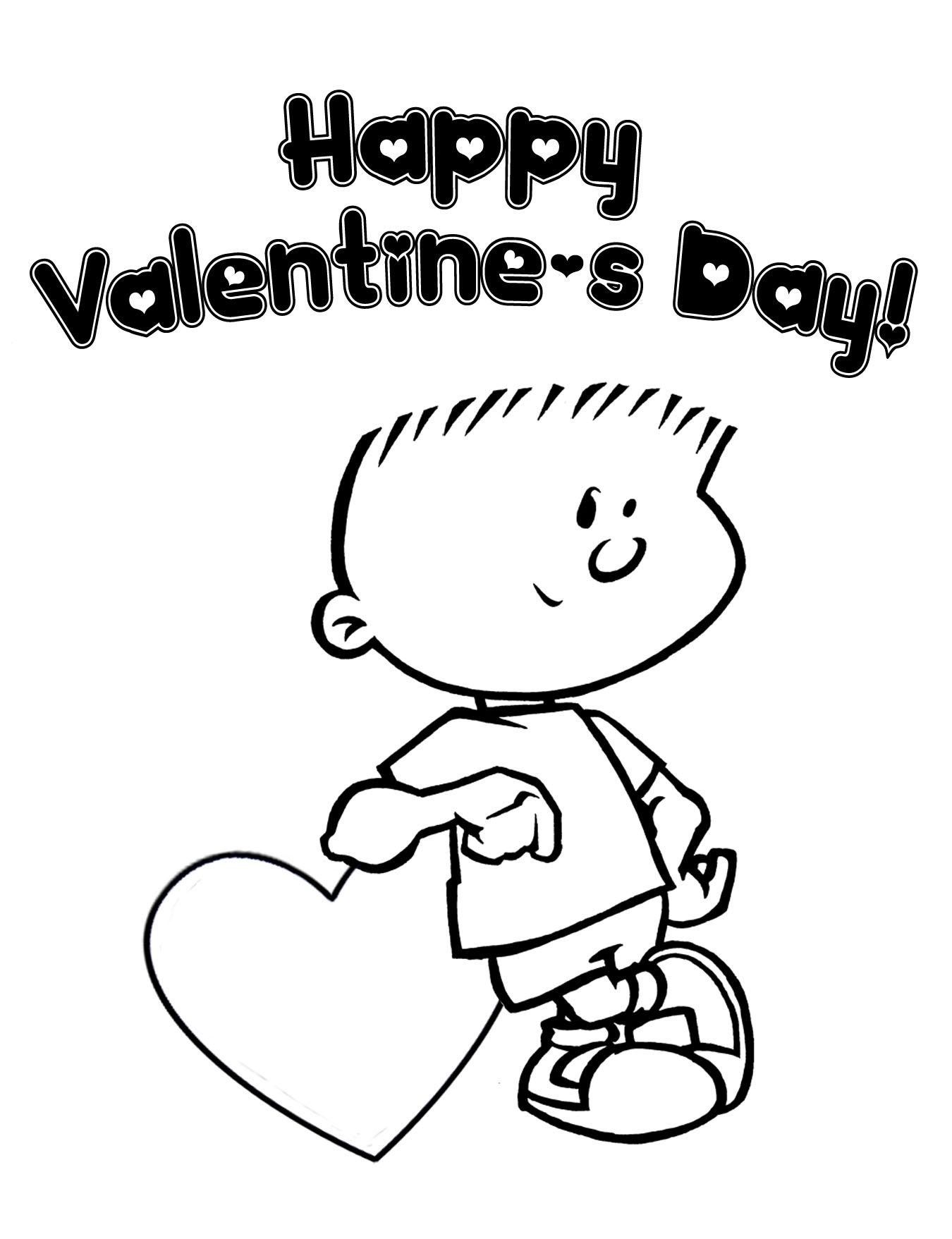 child valentine day coloring pages - photo #43