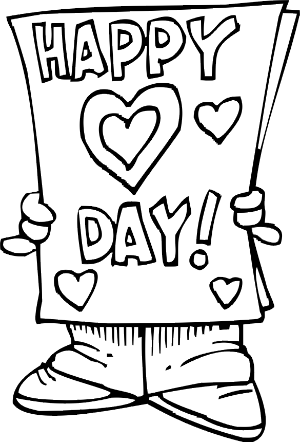 child valentine day coloring pages - photo #36
