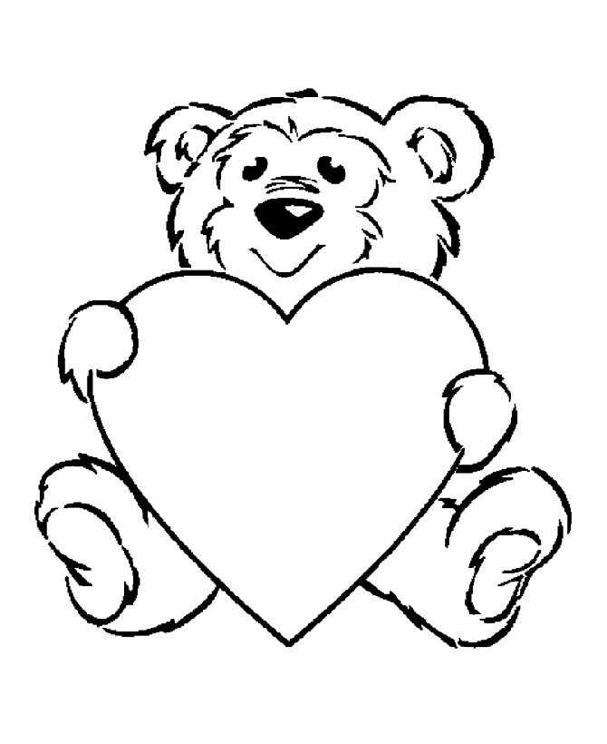 valentine coloring pages to print for kids - photo #7