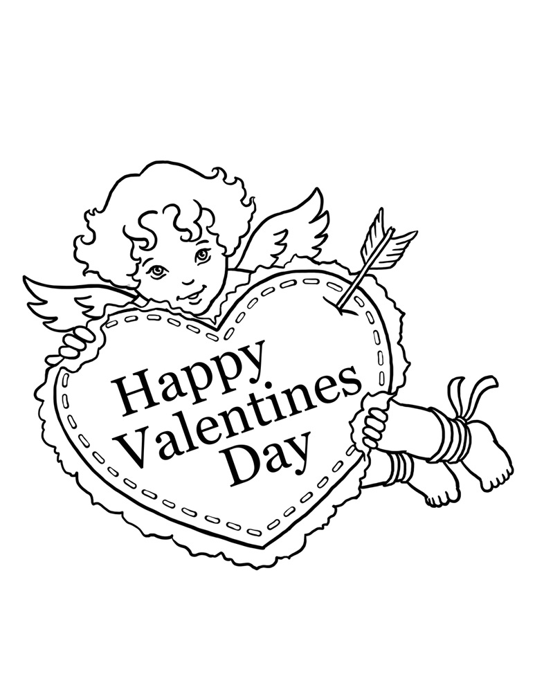 valentine coloring pages to print for kids - photo #19