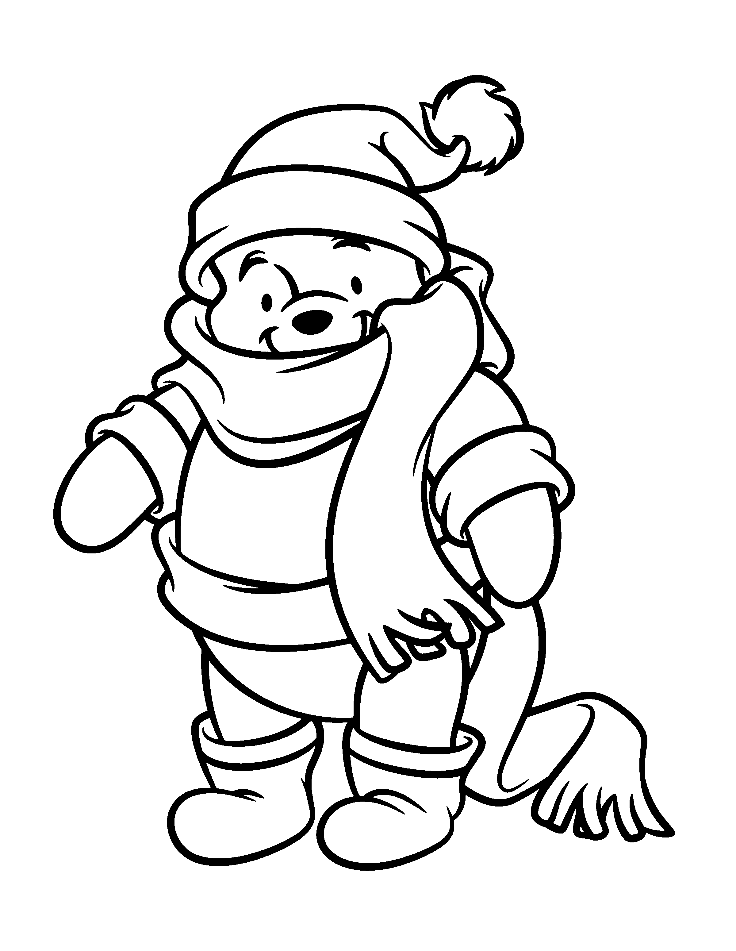 Winnie the Pooh and Tigger coloring page