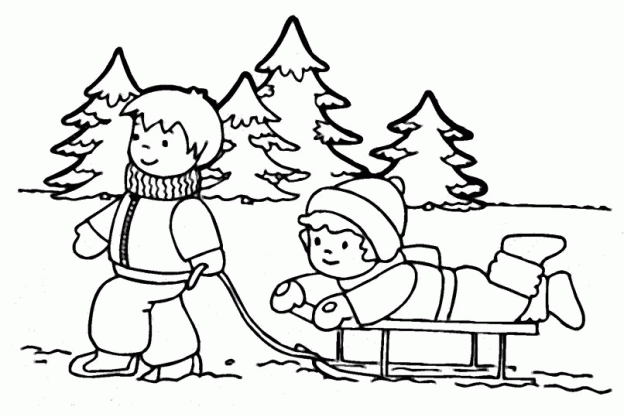 Winter Coloring Page