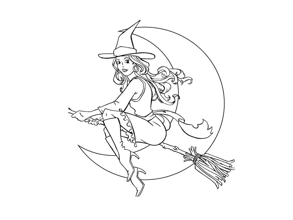 Free Printable Witch Coloring Pages For Kids