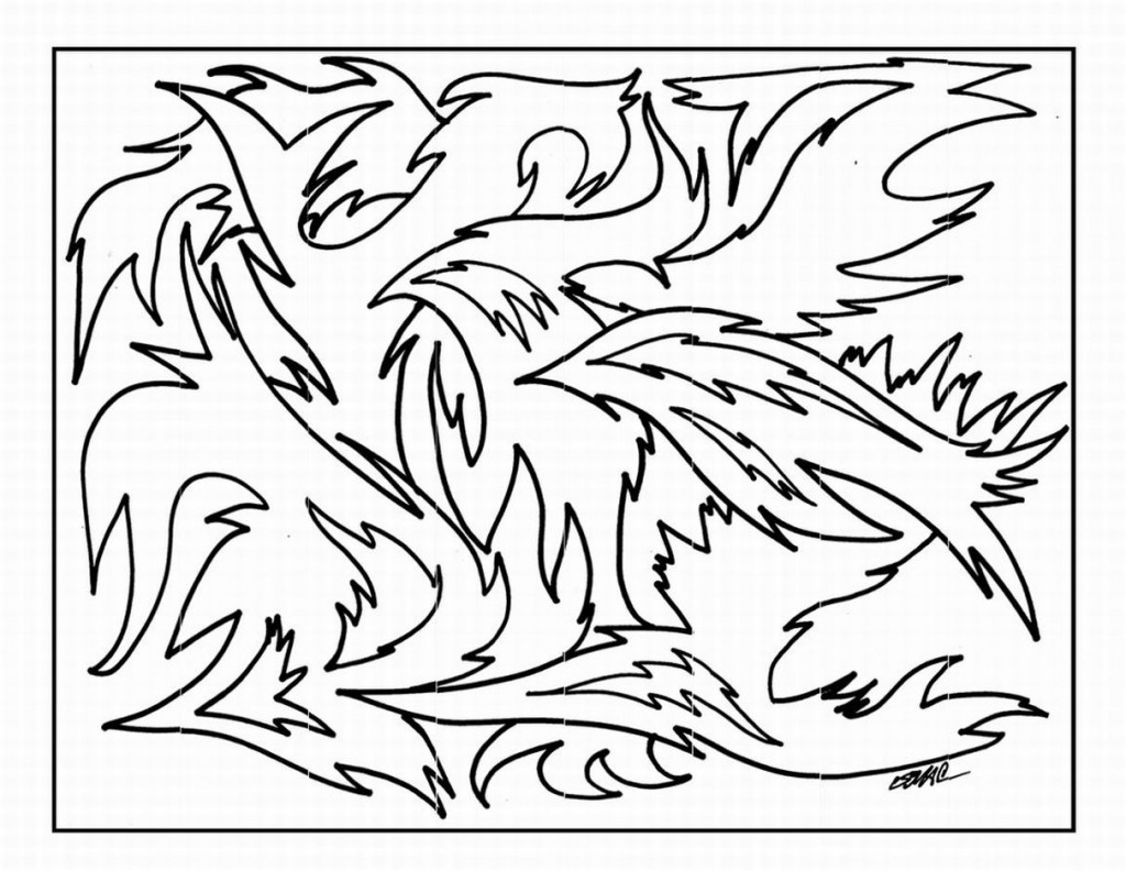 abstract design coloring pages - photo #27