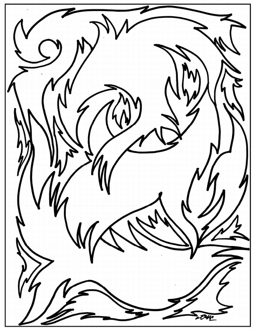 Coloring Pages Abstract Designs