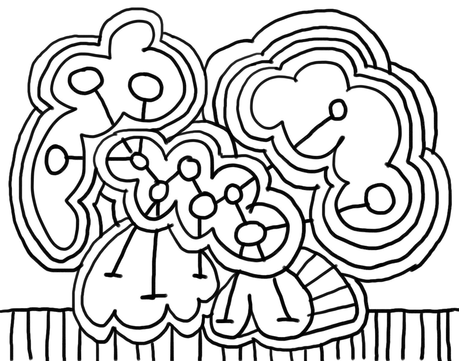 abstract art coloring pages easy to print - photo #10