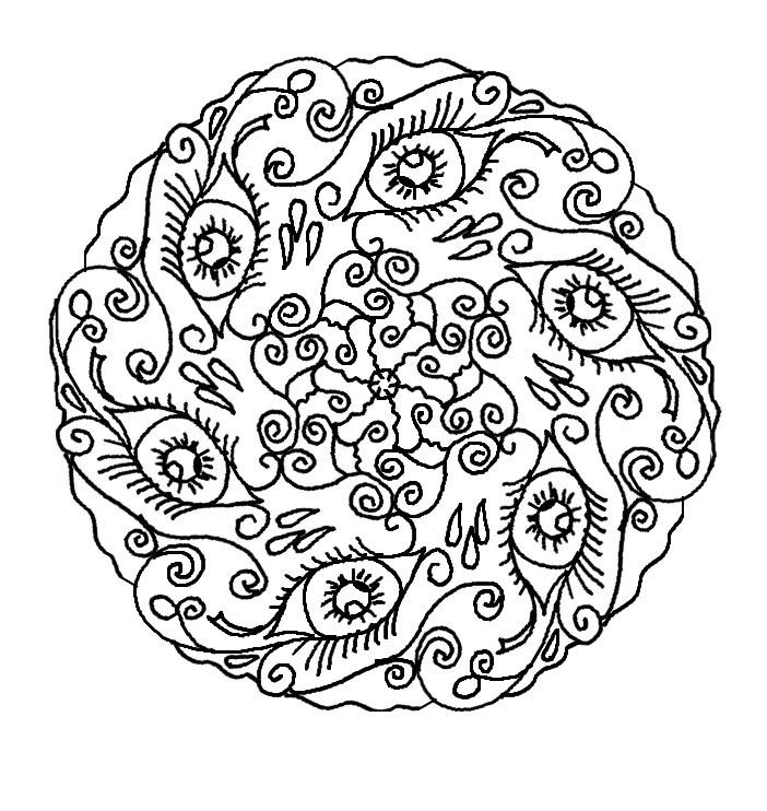 abstract coloring book pages for adults - photo #43
