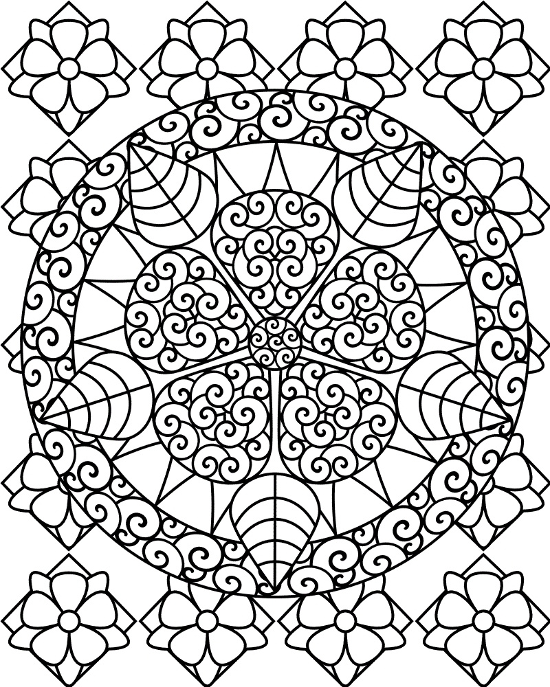 abstract adult coloring pages free to print - photo #20