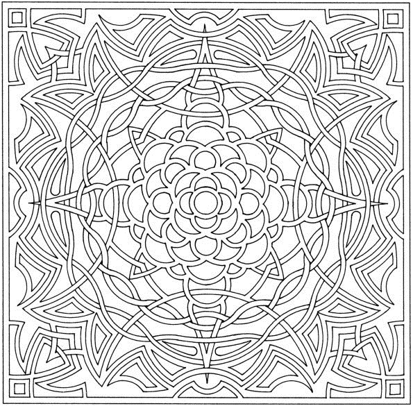 abstract coloring pages to print for adults - photo #25