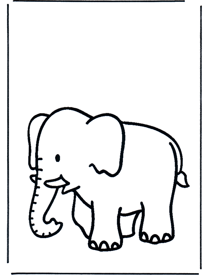 e elephant coloring pages - photo #33