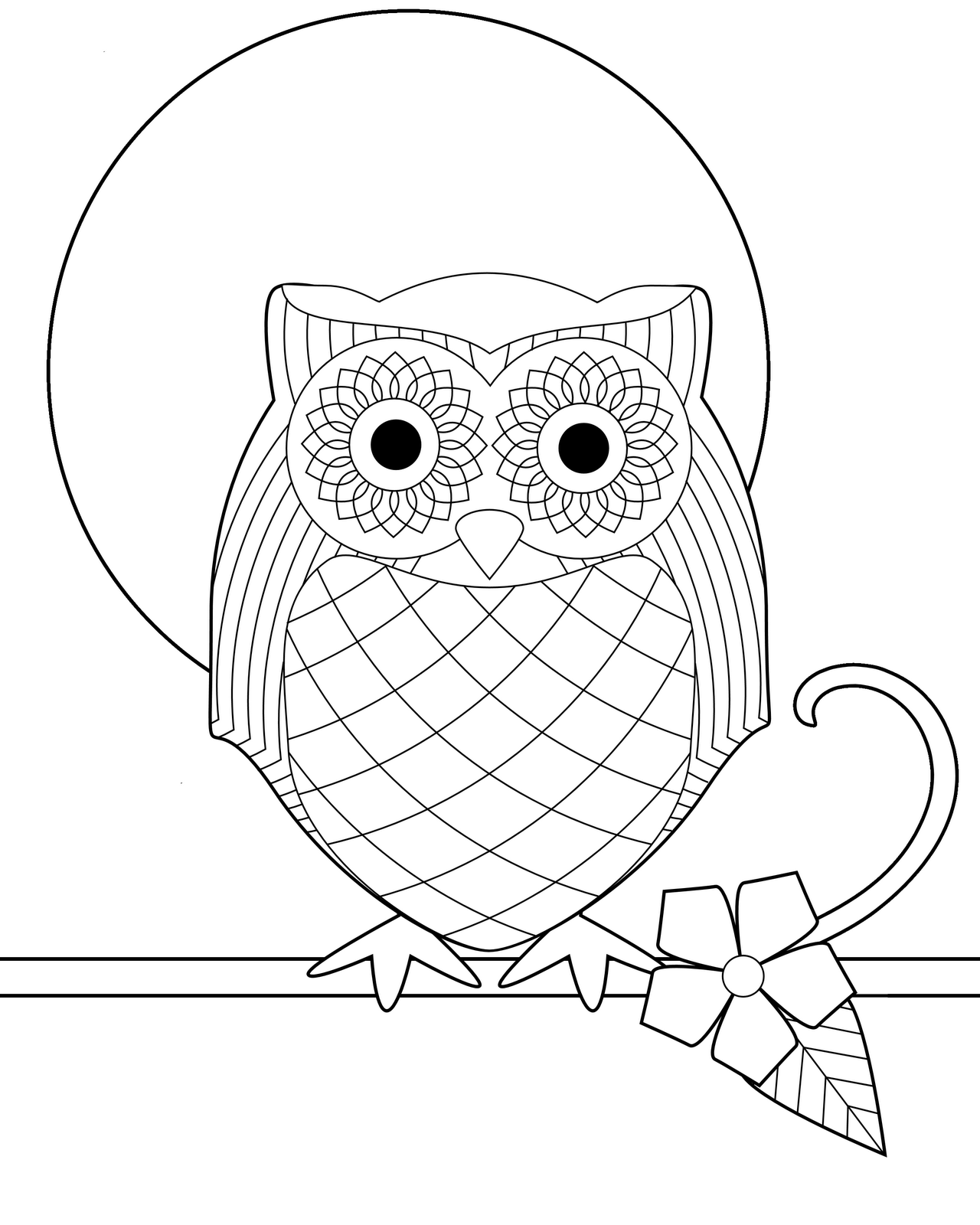 a owl coloring pages - photo #2