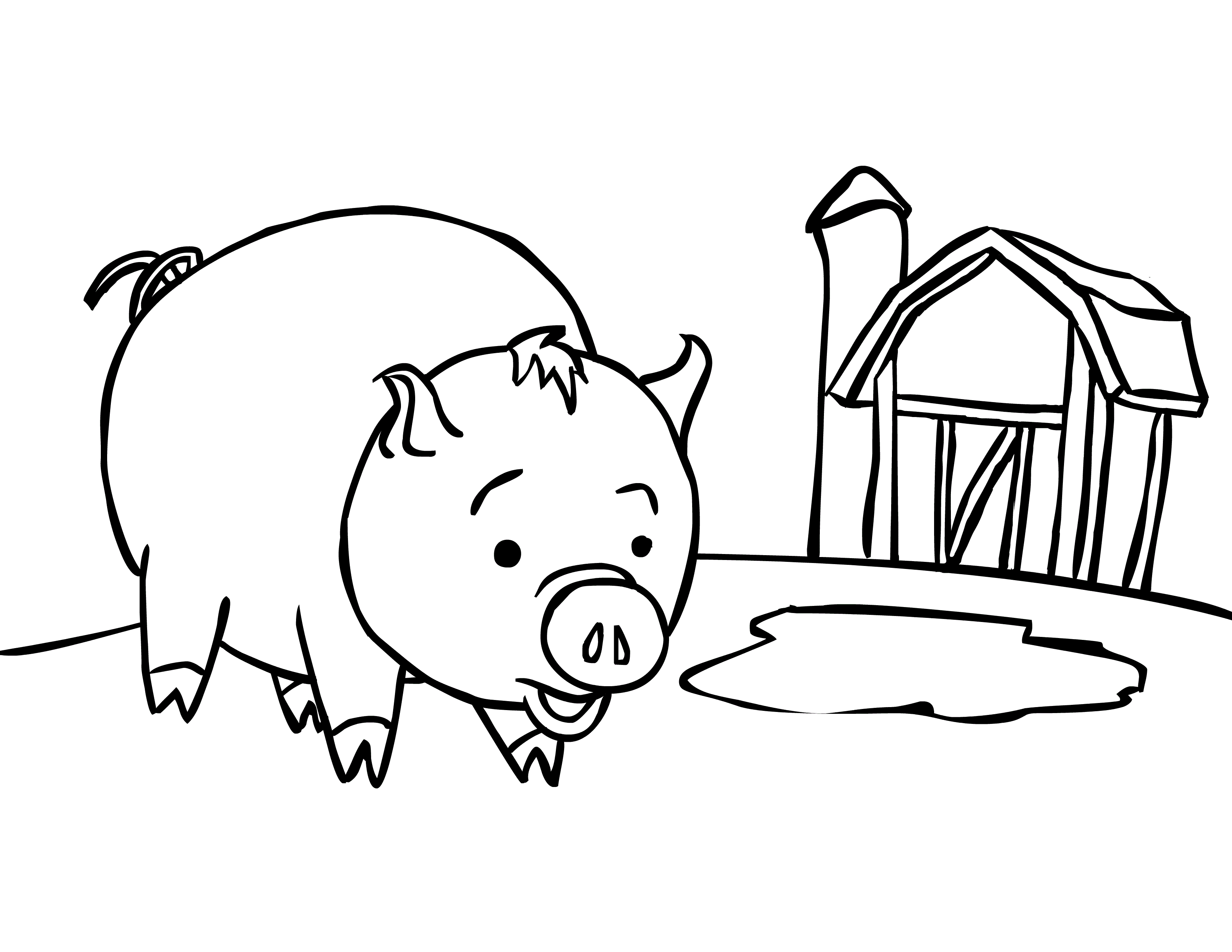 babe the pig coloring pages - photo #6