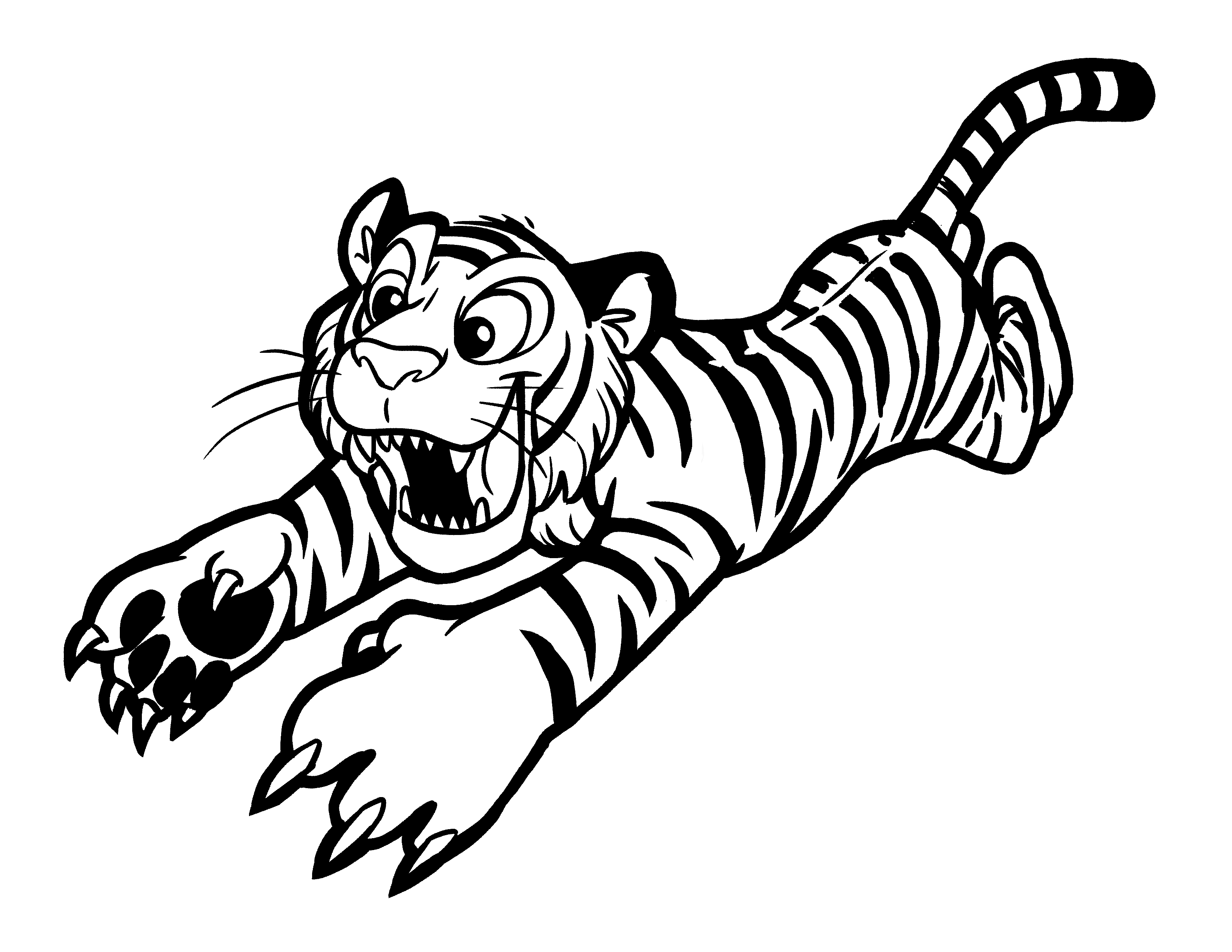 Free Printable Tiger Coloring Pages For Kids