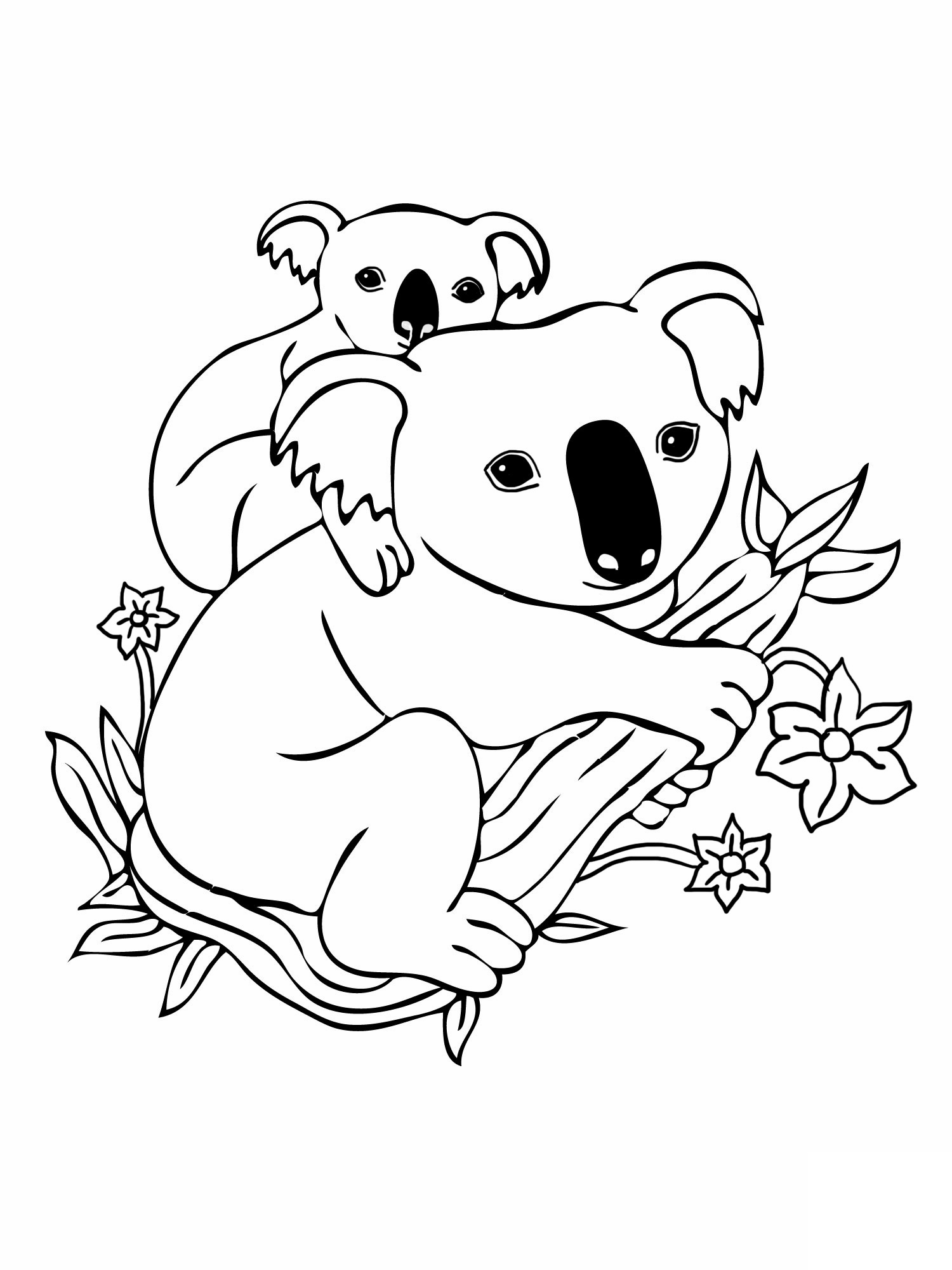 baby and mother animals coloring pages - photo #40