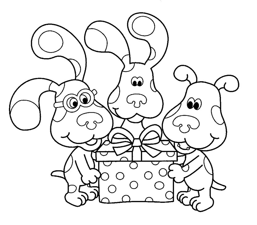 Free Printable Blues Clues Coloring Pages