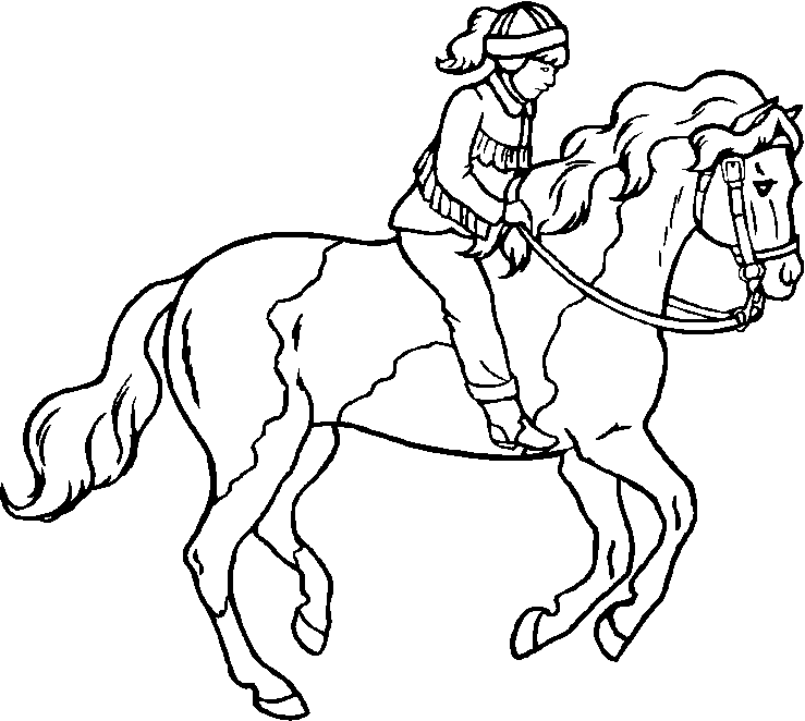 images of coloring pages of horses - photo #29