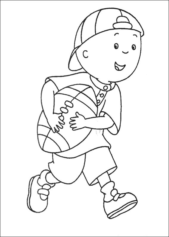 caillou coloring pages free - photo #4