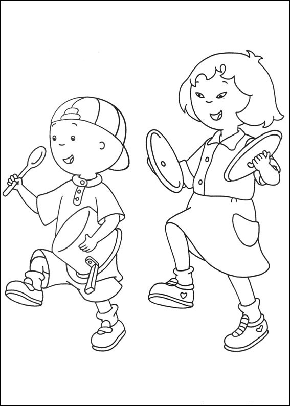 caillou coloring pages games - photo #17
