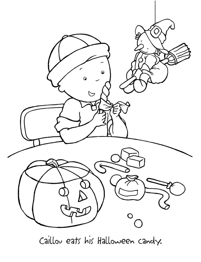 caillou coloring pages games - photo #21