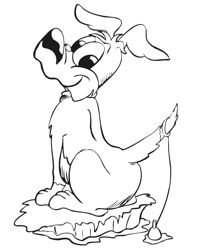 baby dog animal coloring pages - photo #18