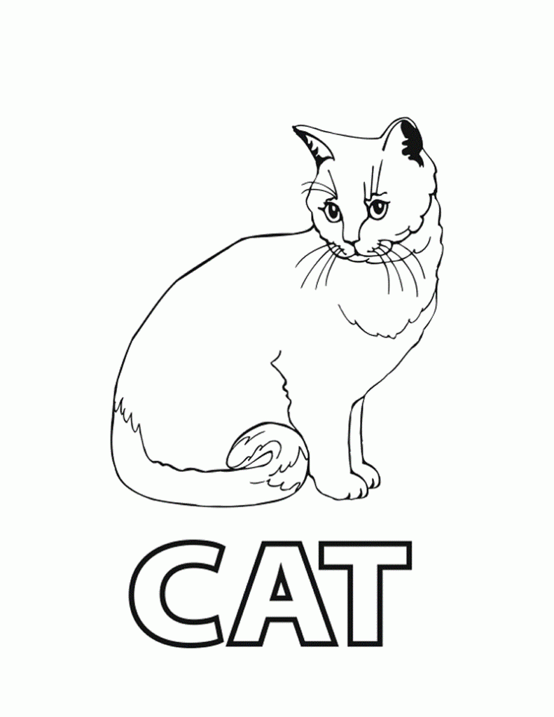 Free Printable Cat Coloring Pages For Kids