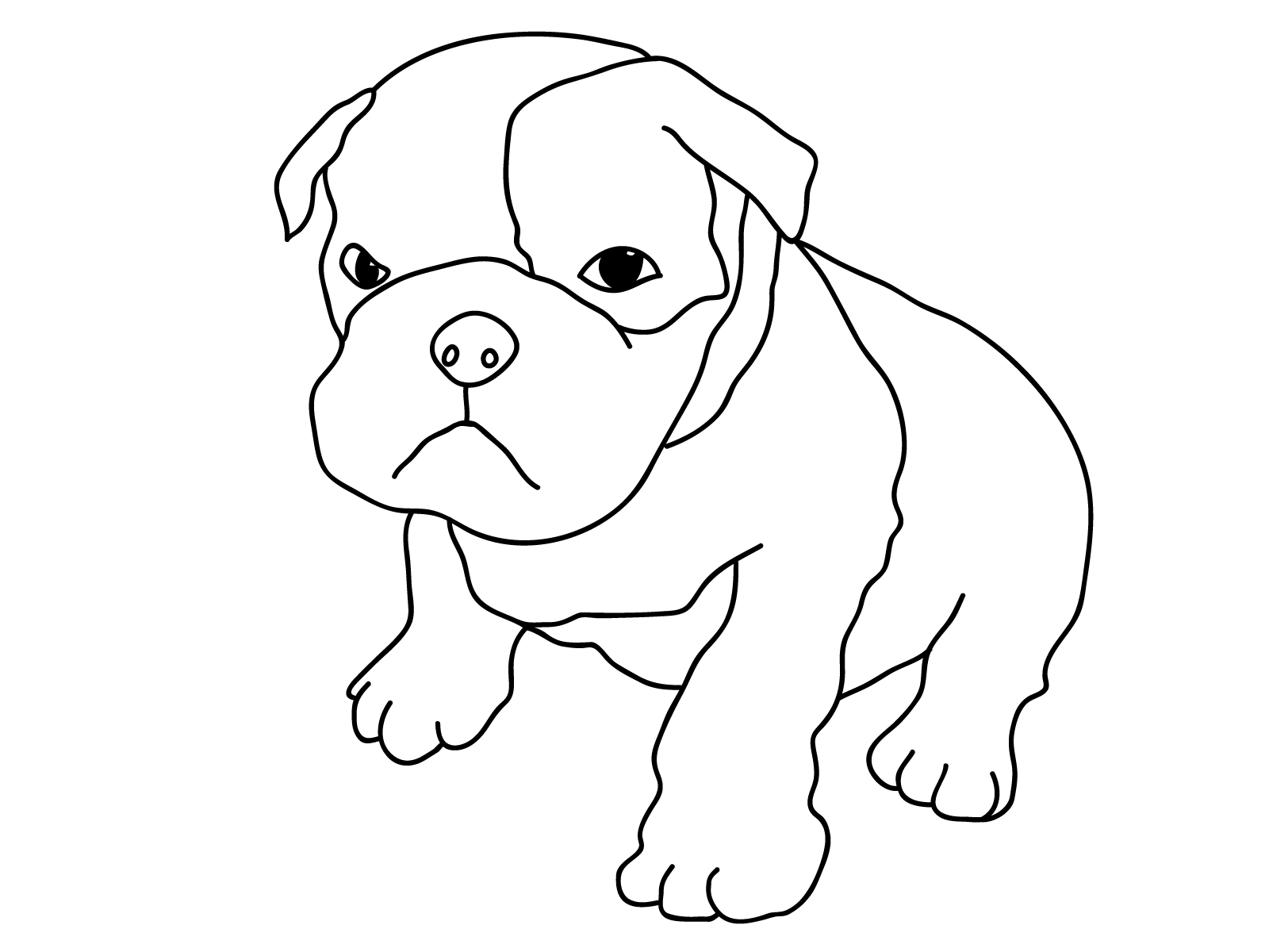 p is for puppy coloring pages - photo #34