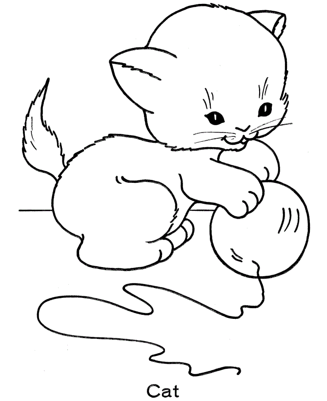 images of cat coloring pages - photo #6