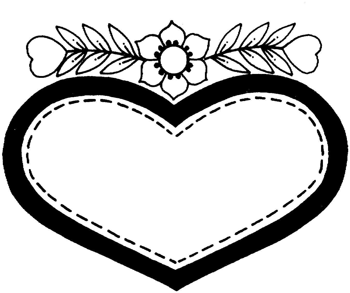 valentine heart coloring pages - photo #13