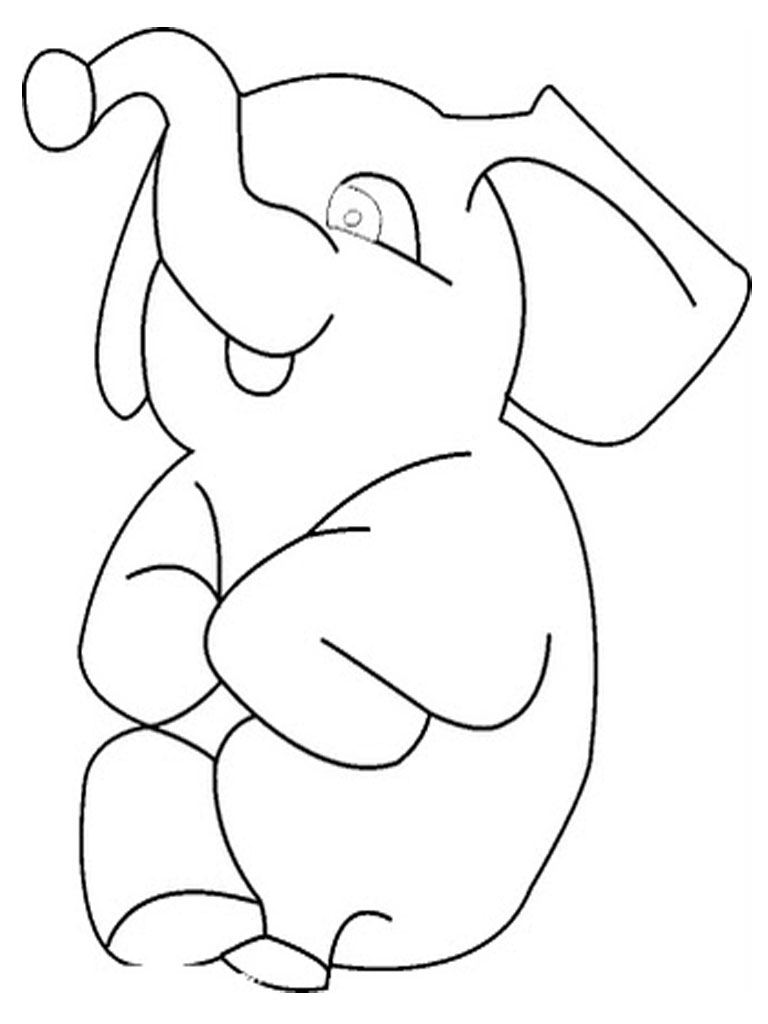 Free Printable Elephant Coloring Pages For Kids