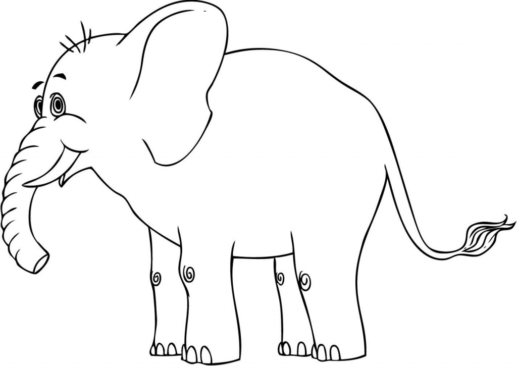 Free Printable Elephant Coloring Pages For Kids