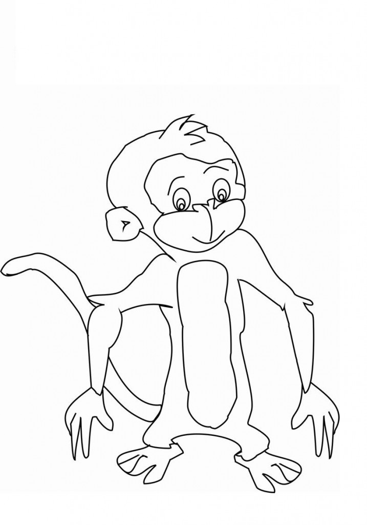 Free Printable Monkey Coloring Pages For Kids