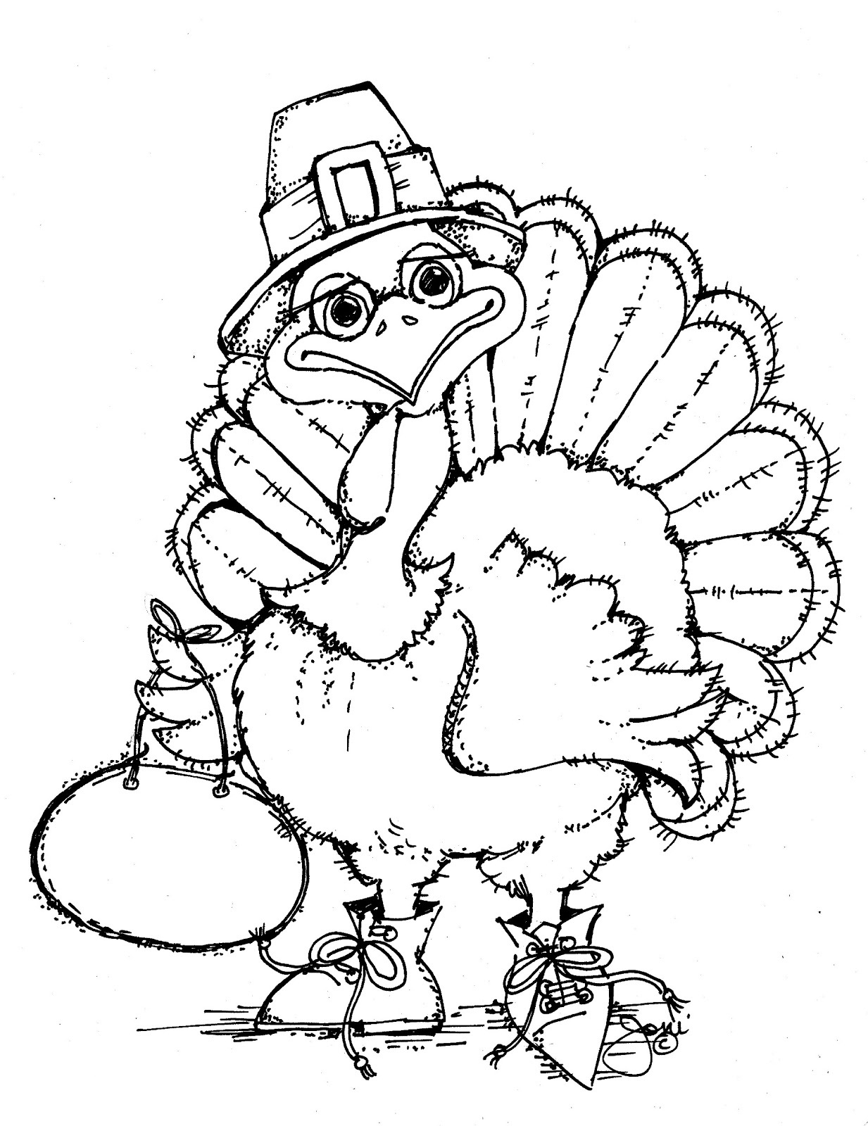 Free Printable Turkey Coloring Pages For Kids