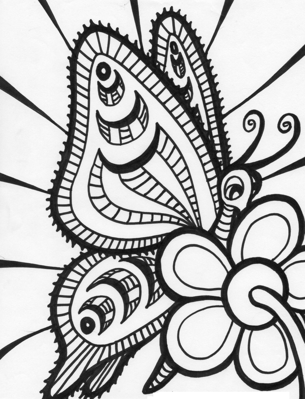 abstract adult coloring pages free to print - photo #34