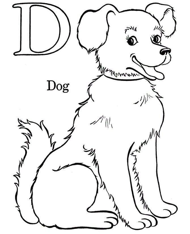 Free Printable Dog Coloring Pages Kids Dogs Small